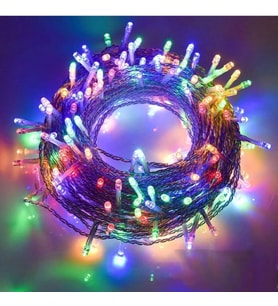 8 Fonksiyonlu Animasyonlu Perde Led Işık Saçak Led Işık 100 Led 10 Mt (Çok Renkli)