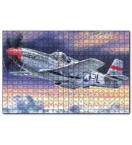 Cakapuzzle ikinci Dünya Savaşı Saldırı Uçağı ve Bulutlu Gökler  Puzzle Yapboz MDF (Ahşap) (1000 Parça)