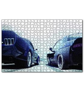 Cakapuzzle  Hızlı ve Öfkeli 8 Drag Araçları  Puzzle Yapboz MDF (Ahşap) (500 Parça)