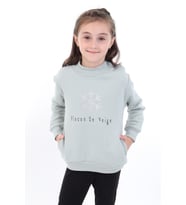 Toontoy Kız Bebek Baskılı Sweatshirt (Yeşil)