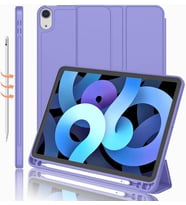 Apple iPad Air 5 Air 4 10.9 Kılıf Kalem Bölmeli Smart Case A2072 A2316 A2324 A23 (Leylak)