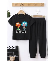 Çocuk Gumball Alt - Üst Eşofman Takımı (Siyah)