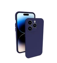 iPhone 14  Pro Kılıf Kamera Korumalı Silikon Rubber Arka Kapak (Lacivert)