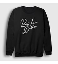 Presmono Unisex Beyaz Rare To Die Panic! at the Disco Sweatshirt 73543tt (Siyah)