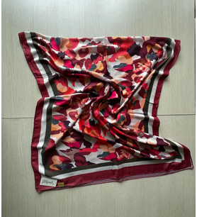 İpekal Exclusive Batik Desenli Pamuklu Şal 70x180 (Kiremit-Krem)