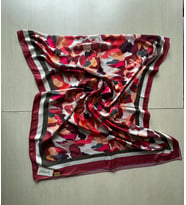 İpekal Exclusive Batik Desenli Pamuklu Şal 70x180 (Kiremit-Krem)