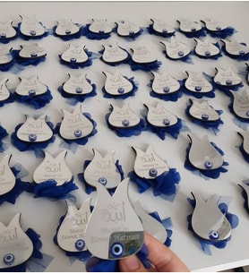 Kişiye Özel Pleksi Bebek Magnet Hatıra (Altın)