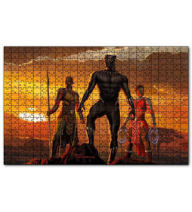 Cakapuzzle Günbatımında Afrikalı Savaşçı Kadın Savaşçı Puzzle Yapboz MDF (Ahşap) (1000 Parça)