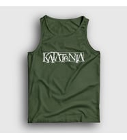 Presmono Unisex Sarı Logo Katatonia Atlet 89962tt (Haki)