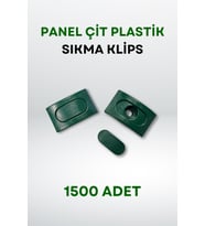 Panel Çit Plastik Sıkma Klips (1500 Adet) (Yeşil)