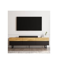 Sign Kapaklı Tv Ünitesi, Tv Sehpası - Metal Ayak (Siyah)