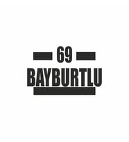 69 Bayburtlu Araba Sticker siyah 16x9 CM (Siyah)