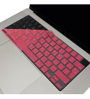 McStorey Macbook Air Pro M1-M2 ile Uyumlu Klavye Koruyucu A2681 A2442 A2485 A2780 UK Arapça Baskılı (Açık Pembe)