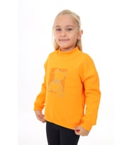 Toontoy Kız Çocuk Baskılı Sweatshirt (Hardal)