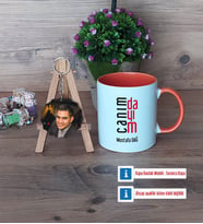 Dayıya Hediye Kupa Bardak Beyaz ve Fotoğraflı Ahşap Anahtarlık Hediye (Model 13)