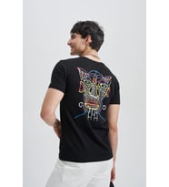 Smart Devil Erkek Baskı T-Shirt (Siyah)