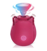 Emme Modlu Pürüzsüz Silikon Su Geçirmez Lüks Gül Vibratör (Pembe)
