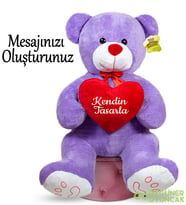 Kendin Tasarla 140 Cm  Kalpli Dev Bobo (Lila)