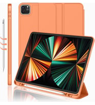 Apple iPad Pro 12.9 3. 4. 5. 6. Nesil Kılıf Kalem Bölmeli Smart Case (Turuncu)