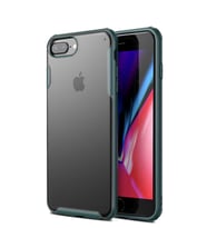 Microsonic Apple iPhone 8 Plus Kılıf Frosted Frame (Yeşil)