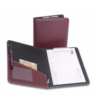 Kapaklı Sekreterlik A5 100 Yaprak Kapasiteli Rainbow Cilp Board Vegan 18,5x23 cm (Bordo)