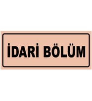 İDARİ BÖLÜM YAZILI YÖNLENDİRME LEVHASI (Bakır)
