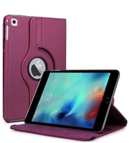 Microsonic iPad Pro 9.7 Kılıf 360 Dönerli Stand Deri (Mor)