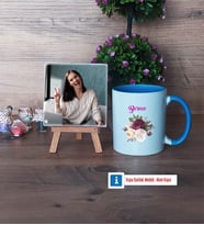 İsme Özel Doğum Günü Hediyesi Fotoğraflı Dekoratif Taş, Kupa Bardak Beyaz Hediye (Model 4)