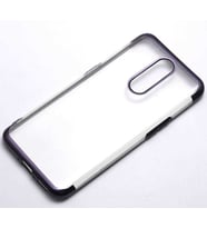 Oppo RX17 Pro Kılıf Dört Köşeli Lazer Silikon Kılıf (Siyah)
