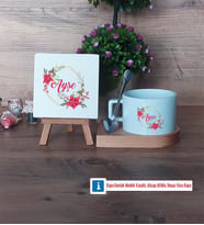 İsme Özel Doğum Günü Hediyesi Dekoratif Taş, Kupa Bardak Kırmızı Hediye (Model 7)