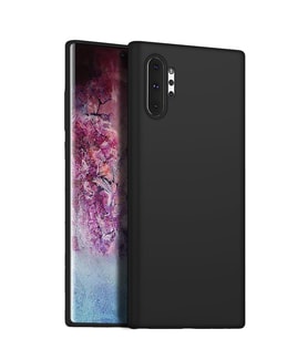 Microsonic Matte Silicone Samsung Galaxy Note 10 Plus Kılıf (Siyah)