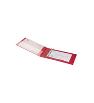 Senet Klasörü Pvc 3 cm 2 Halkalı 250 Yaprak Kapasiteli Ring Binder File 15,5x26 cm (Kırmızı)