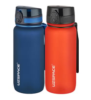 Uzspace 2'li Tritan Matara Seti 650 ml 14 Farklı Renk Seçeneği FiftyFifty (Lacivert)