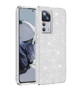 Xiaomi Mi 12T Pro Kılıf Simli Parlak Shining Kapak (Gümüş)