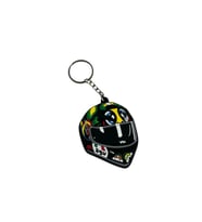 Mini Silikon Kask Anahtarlık (Siyah-Sarı)