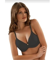 LE JARDİN 9405 KADIN FANETTA BÜYÜK BEDEN TAŞLI SOFT CUP SÜTYEN 1 ADET (Siyah)