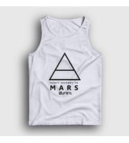 Presmono Unisex Sarı Logo 30 Seconds To Mars Atlet 171920tt (Beyaz)