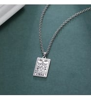 Kişiye Özel 925 Ayar Gümüş Terazi Burcu Kolye (Gümüş)