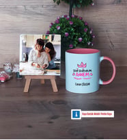 Anneler Günü Fotoğraflı Dekoratif Taş, Kupa Bardak Beyaz Hediye (Model 6)
