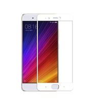 Xiaomi Mi 5S Ekran Koruyucu Ekranı Tam Kaplayan Düz Cam Ekran Koruyucu (Beyaz)