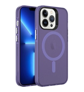 Apple iPhone 13 Pro Max Kılıf Redclick Magsafe Şarj Özellikli Buzlu Transparan C-Pro Sert Kapak