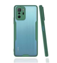 Xiaomi Poco X3 GT Kılıf Zore Parfe Kenarları Pastel Renk Silikon (Koyu Yeşil)