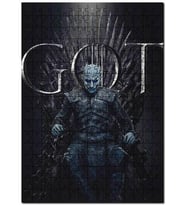 Cakapuzzle Game of Thrones Night King Tahtta Puzzle Yapboz MDF (Ahşap) (255 Parça)