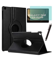 Samsung Galaxy Tab A9 Plus Kılıf Ekran Koruyucu Kalem Set (Siyah)