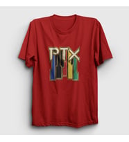 Presmono Unisex Sarı Vintage Pentatonix T-Shirt 75497tt (Kırmızı)