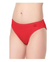 6 Adet Tutku Elastan Düz Bikini (Kırmızı)