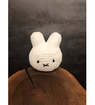 Miffy örgü oyuncak miffy dekoratif kırlent hediyelik miffy (Beyaz)