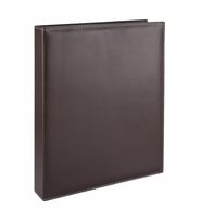 KARTVİZİT ALBÜMÜ 10 SIRALI 500 KARTLIK İNDEKSLİ 26X32 CM (KAHVE)