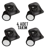 My Valice Valiz Tekerleği Çift Teker 01 4 Adet (Gri)