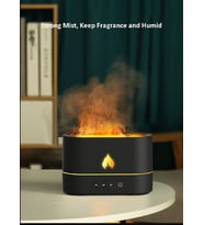 200ML Ultrasonik Usb Serin Mist Maker Mini Hava Nemlendirici Aromaterapi Yangın Gece Lambası Difüzör (Beyaz)